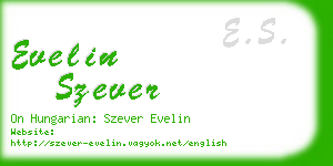 evelin szever business card